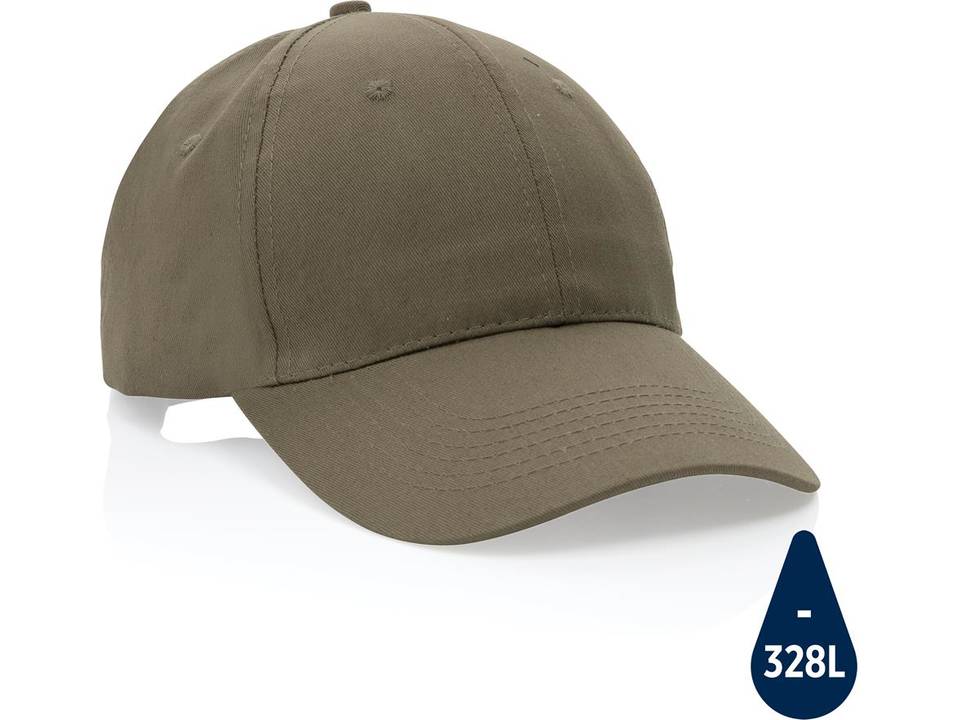 Impact 6 panel 190gr Recycled cotton cap with AWARE™ tracer 9