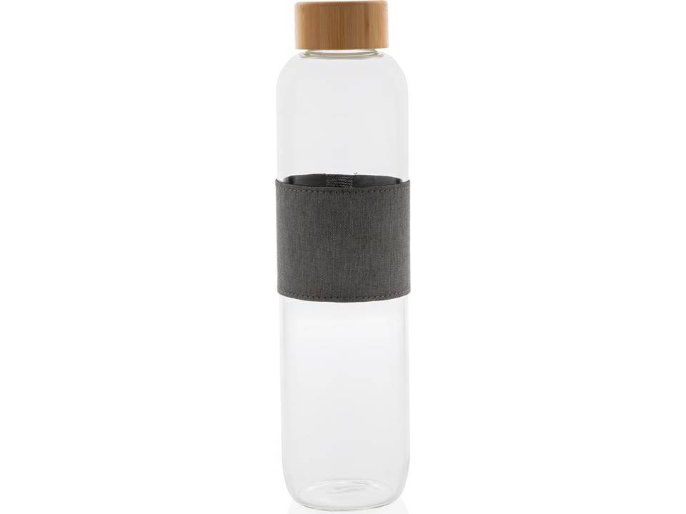 Impact borosilicate glass bottle with bamboo lid 3