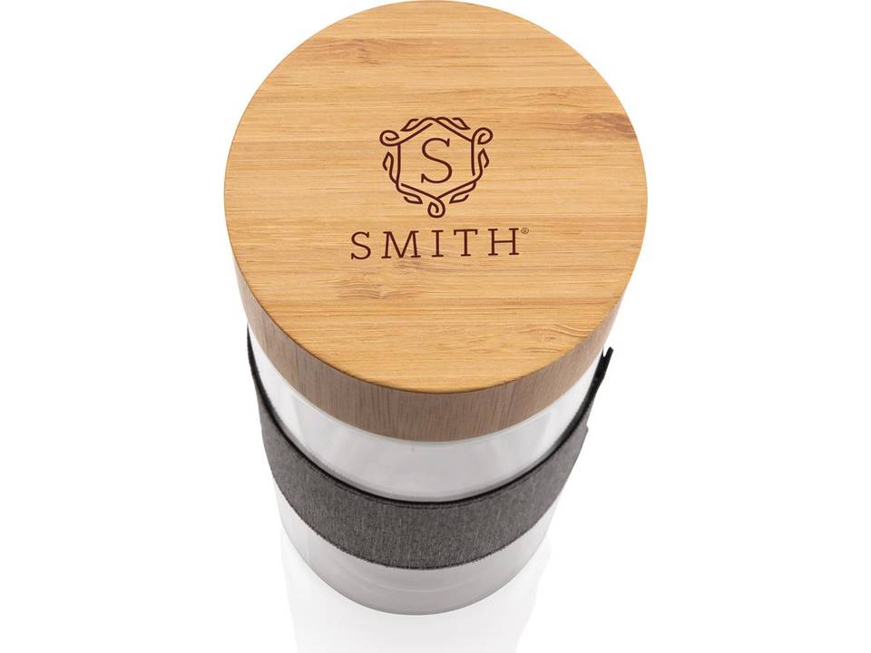 Impact double wall borosilicate glass bottle 3