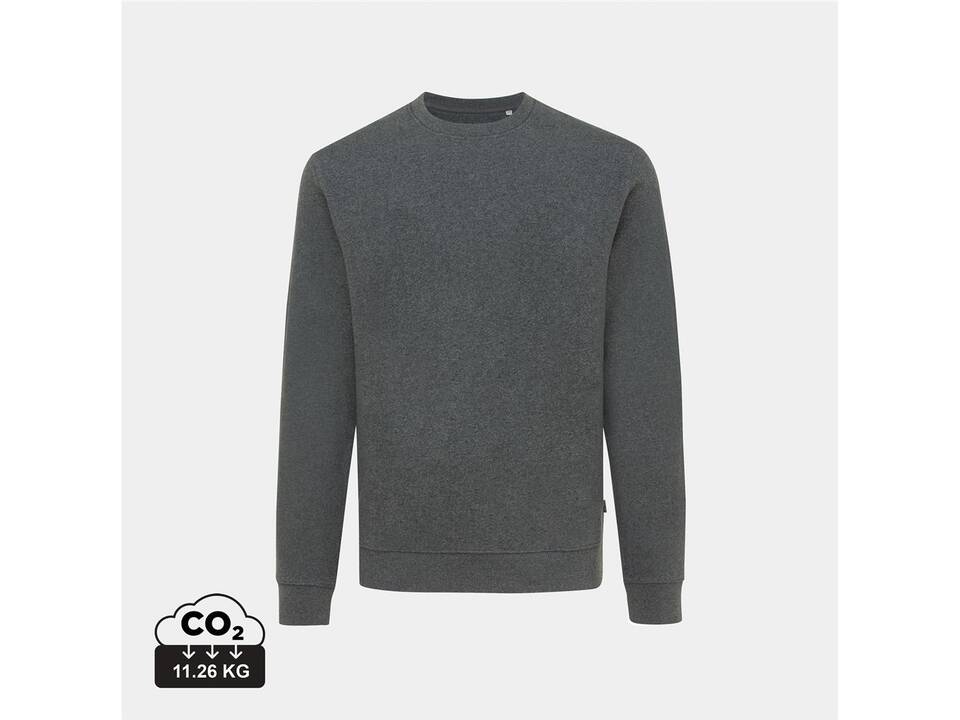 Iqoniq Denali gerecycled katoen sweater ongeverfd zwart