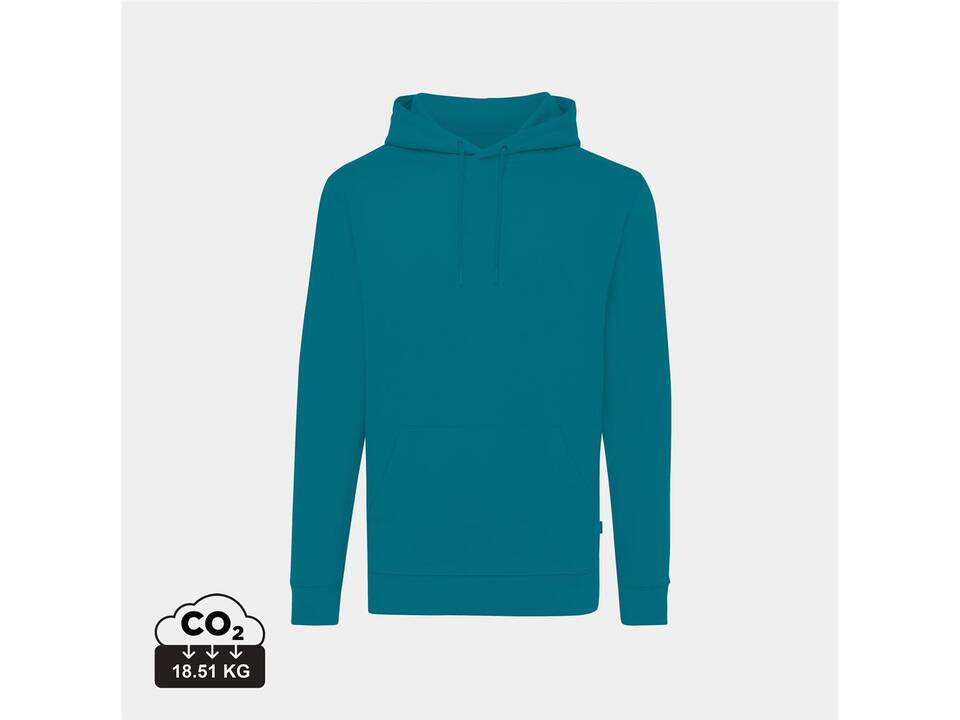 Iqoniq Jasper recycled katoen hoodie verdigris