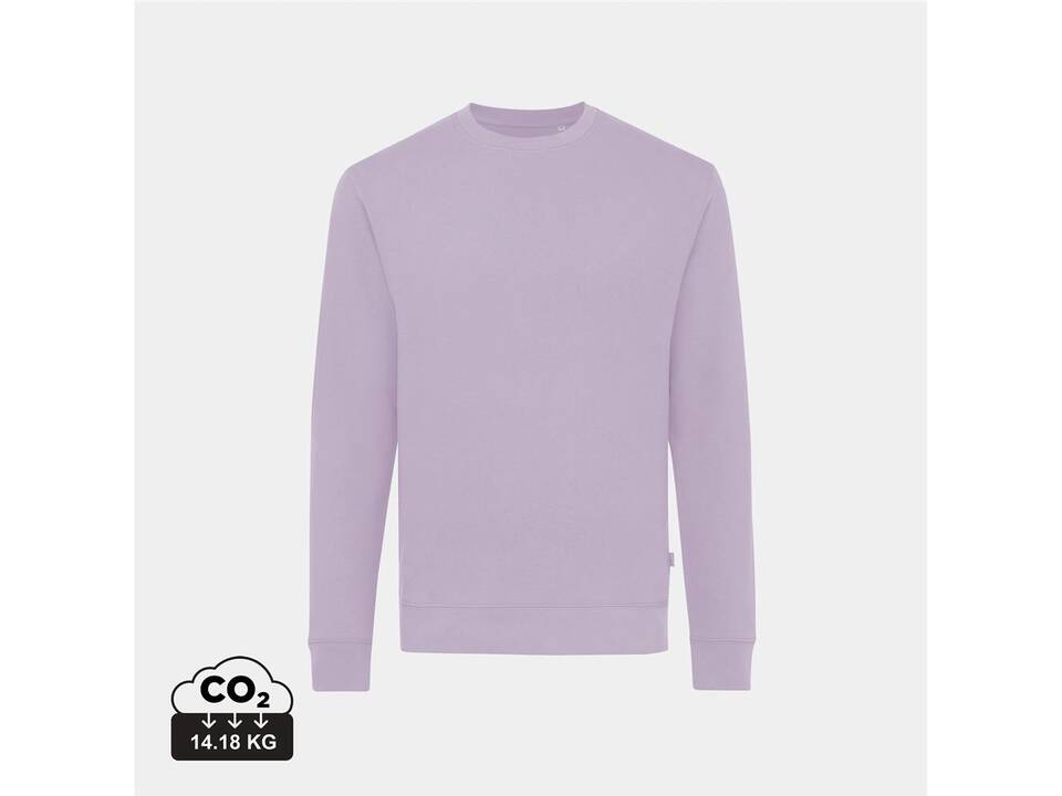 Iqoniq Zion gerecycled katoen sweater lavender
