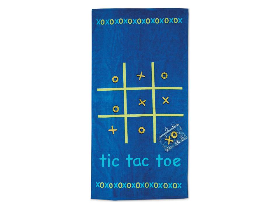 Tic-Tac-Toe beach towel 1