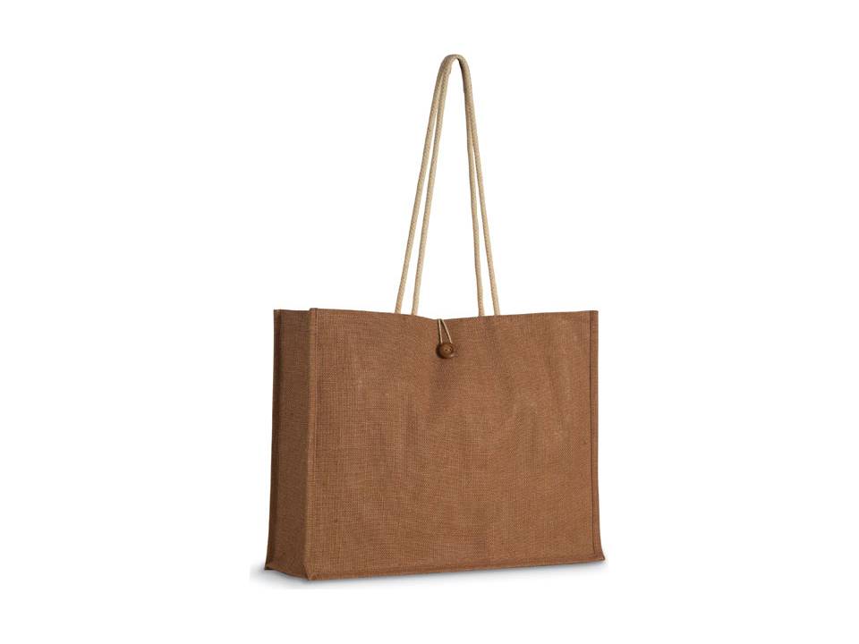 Jute shopper bag with handles 1
