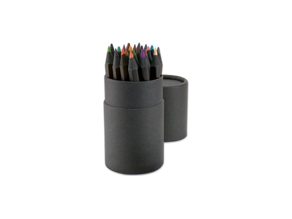 24 pencils in paper tube box 2