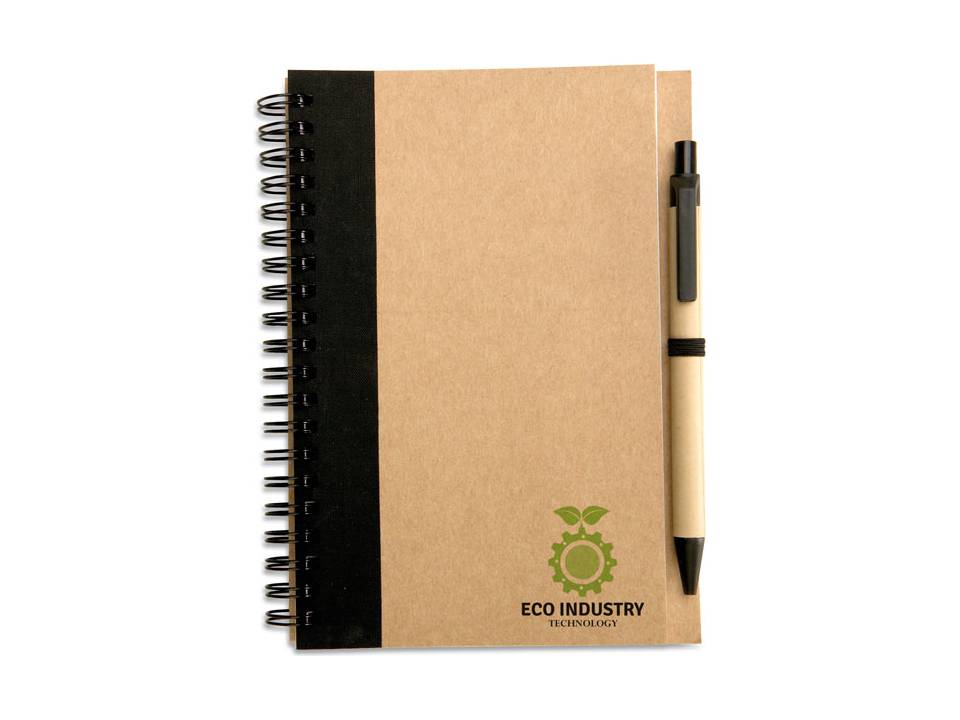 Recycled paper notebook and pen 7