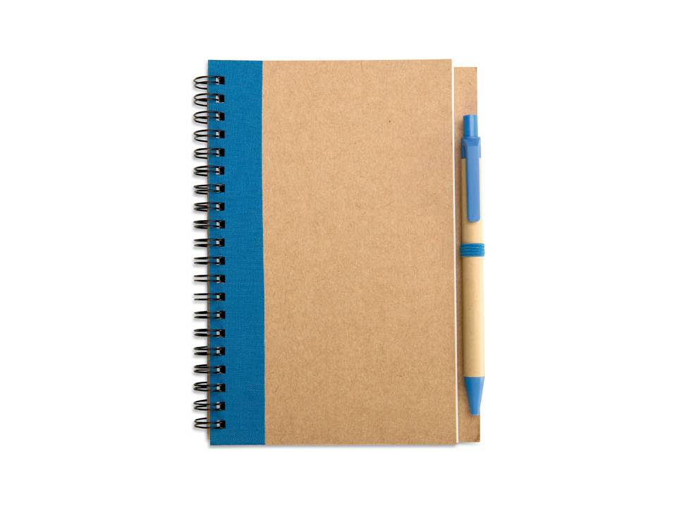Recycled paper notebook and pen 2