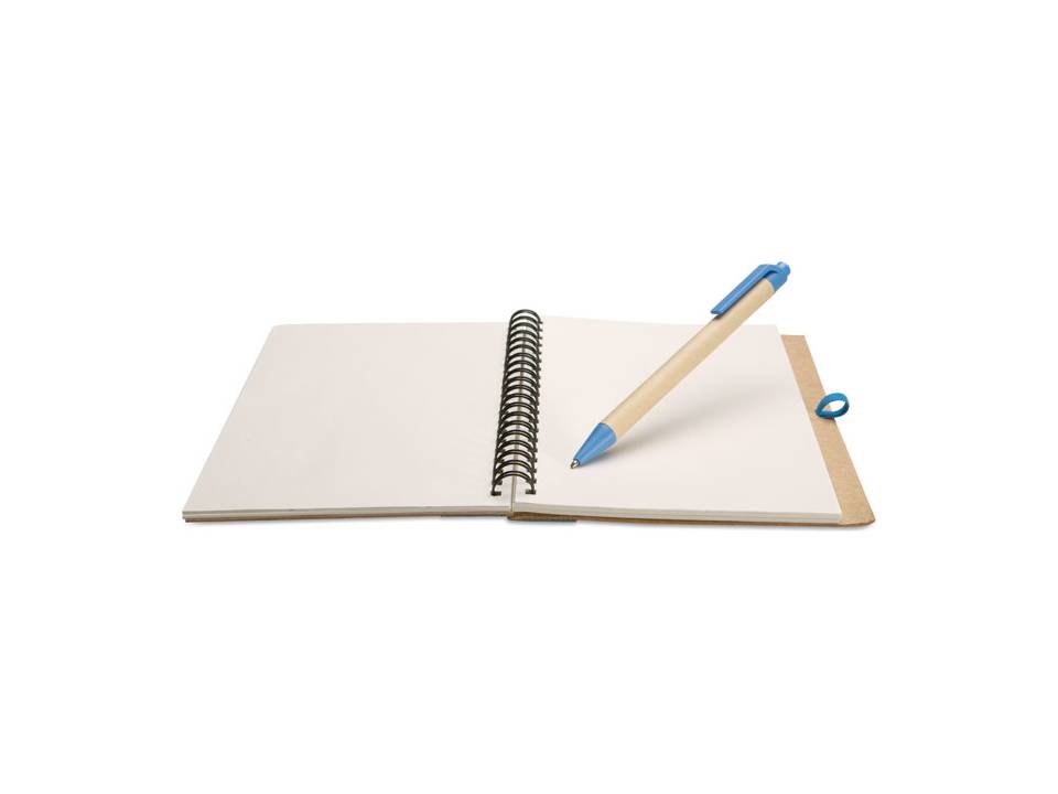 Recycled paper notebook and pen 4