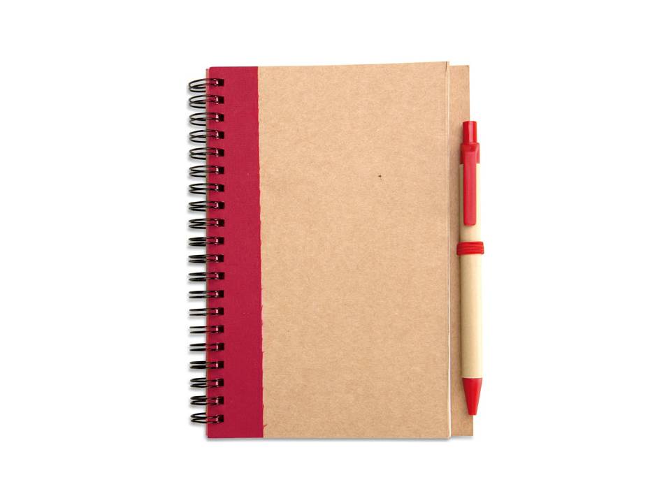 Recycled paper notebook and pen 5