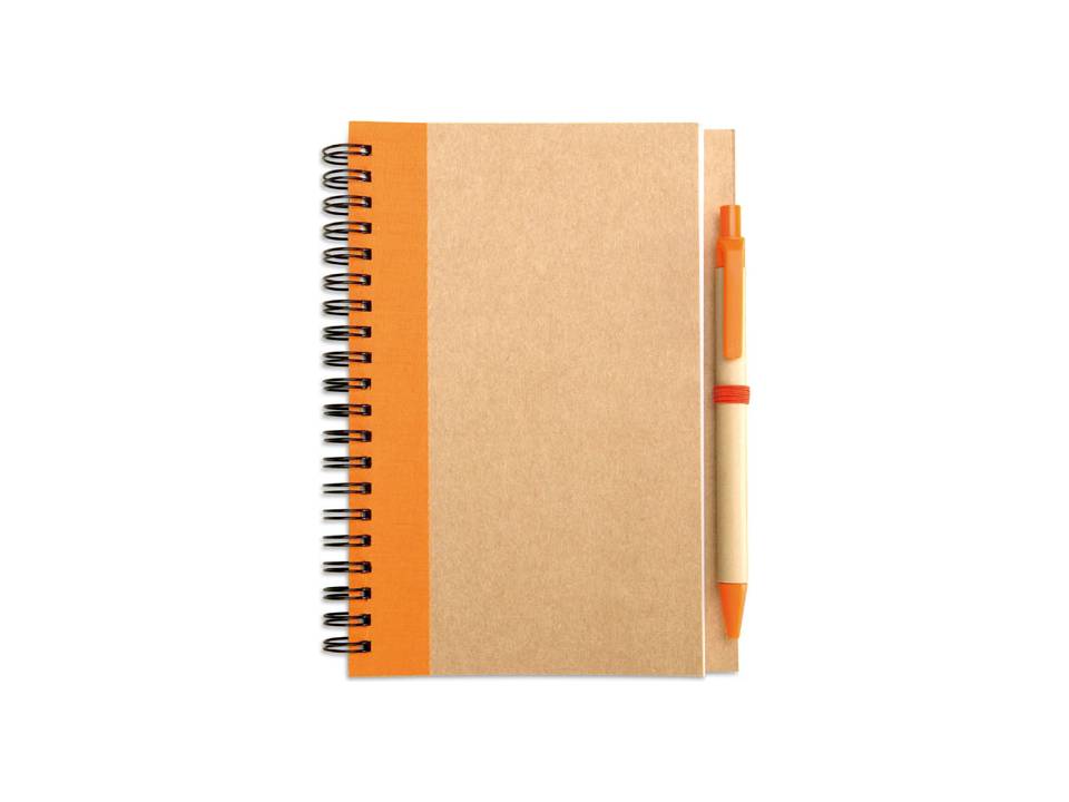 Recycled paper notebook and pen 6