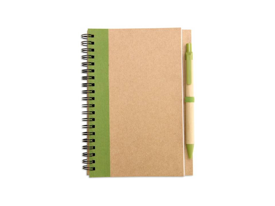 Recycled paper notebook and pen 8