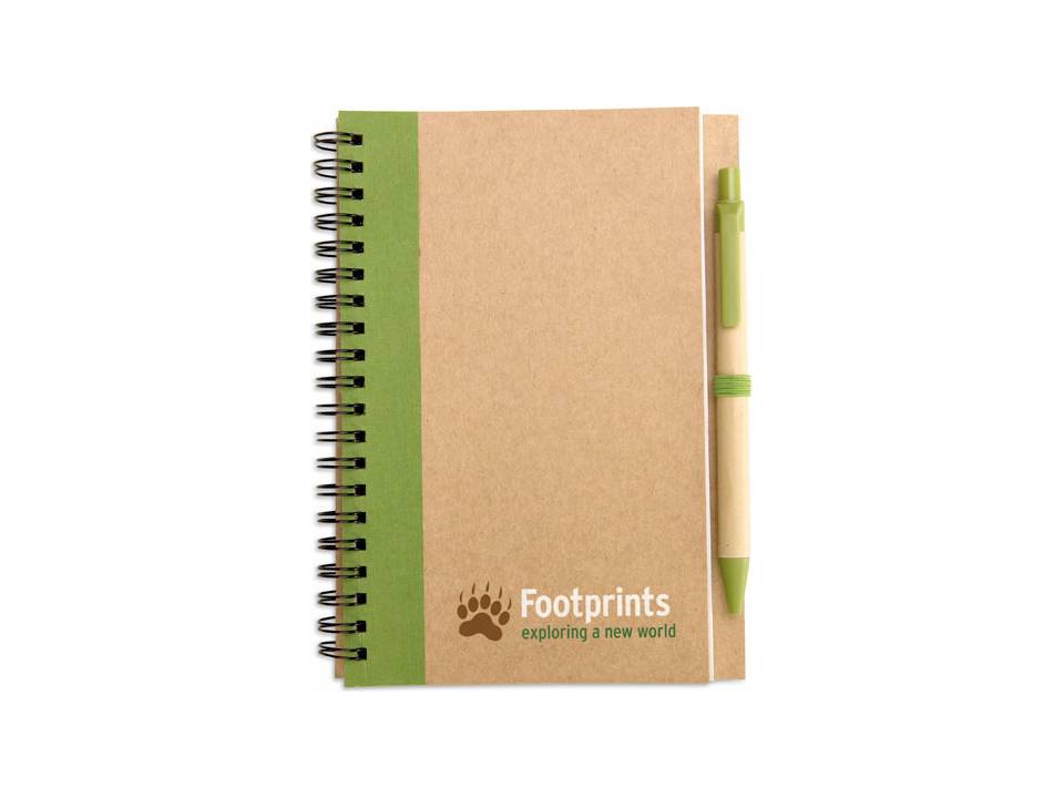 Recycled paper notebook and pen 10