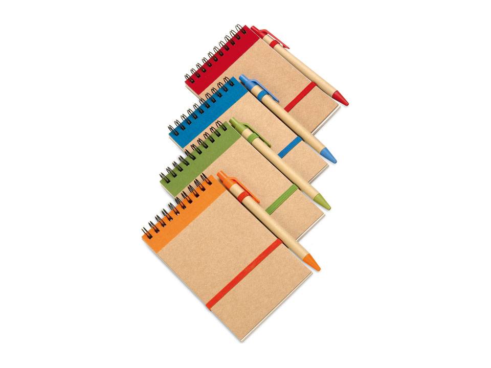 Recycled paper notebook and pen 4