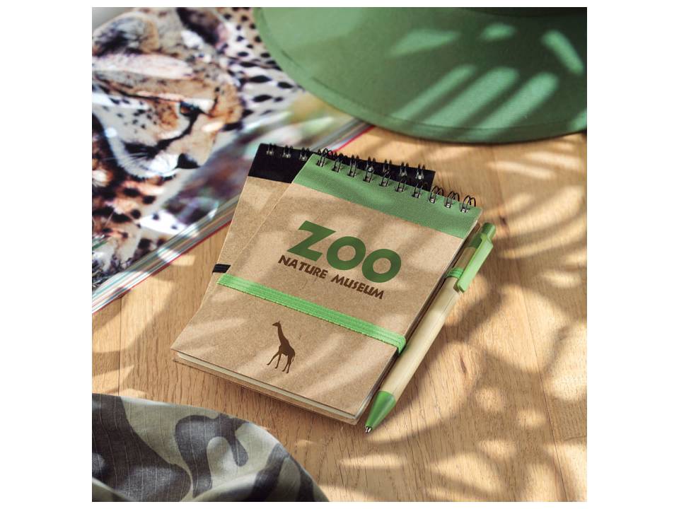 Recycled paper notebook and pen 7
