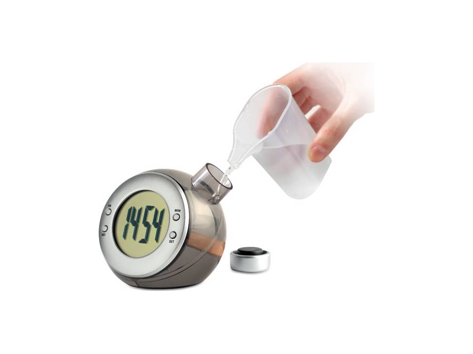 Water powered LCD desk clock 5