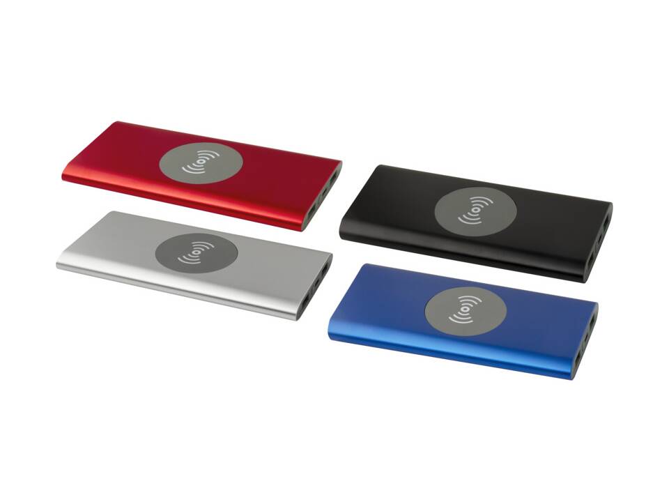 Juice type-C draadloze powerbank van 8000 mAh van gerecycled aluminium