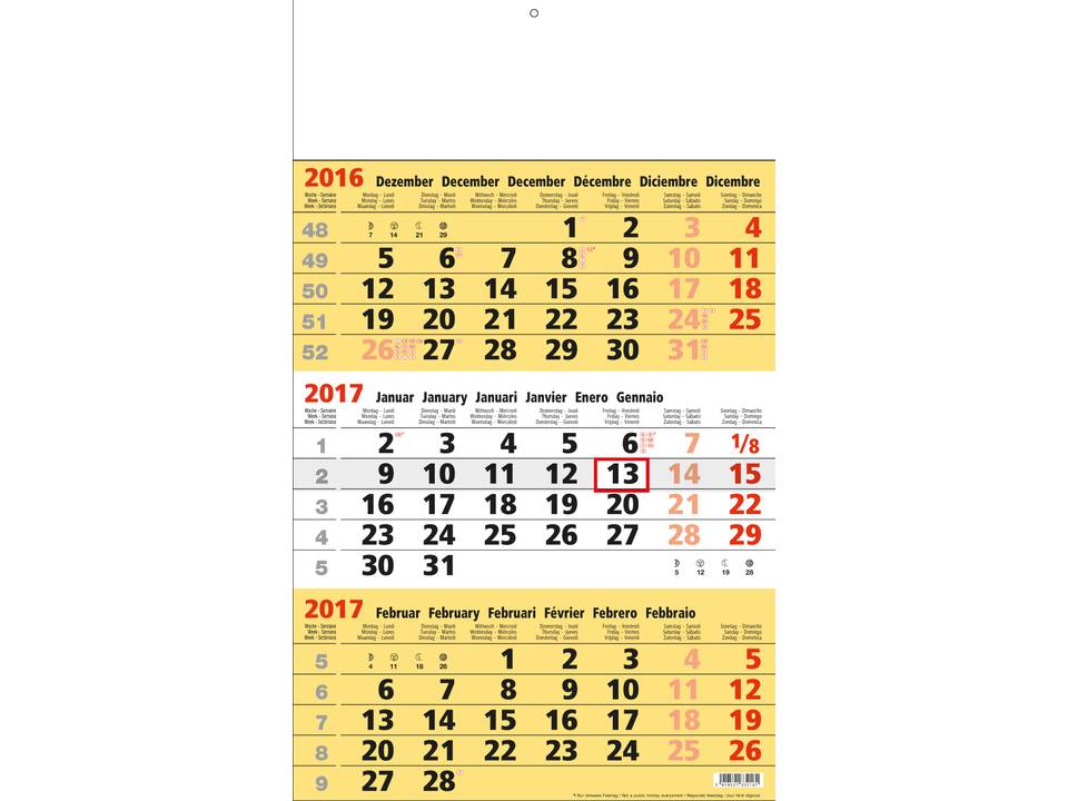 3 Months calendar Business 1