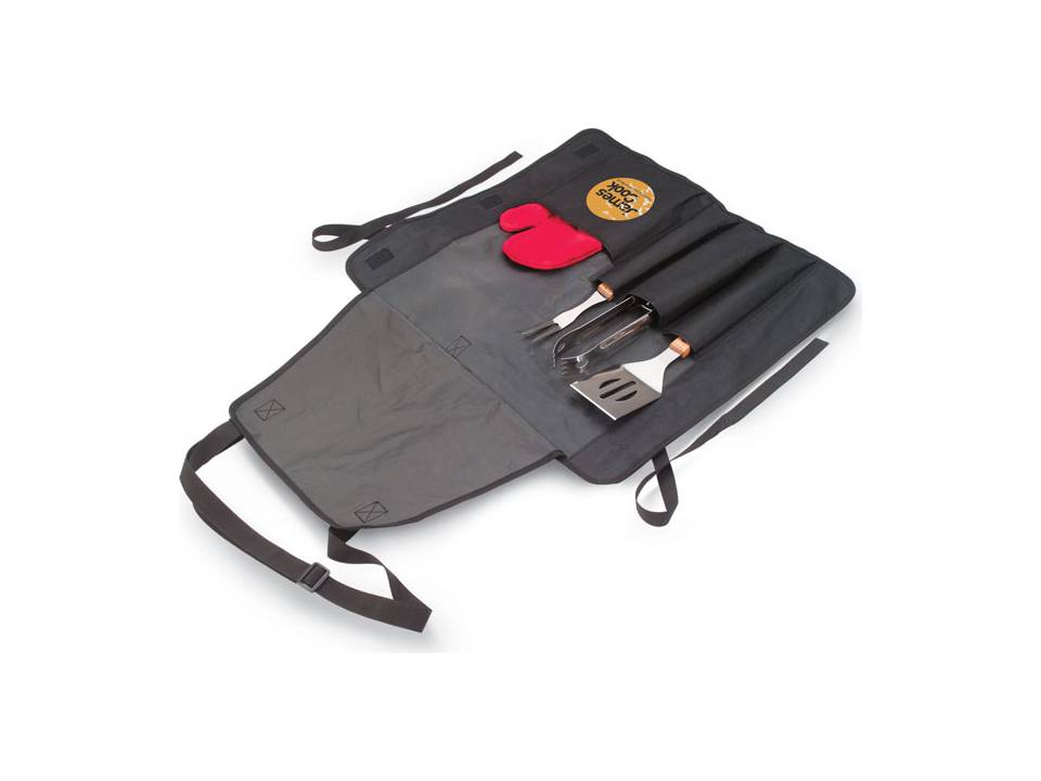 Barbecue apron with BBQ tools 2