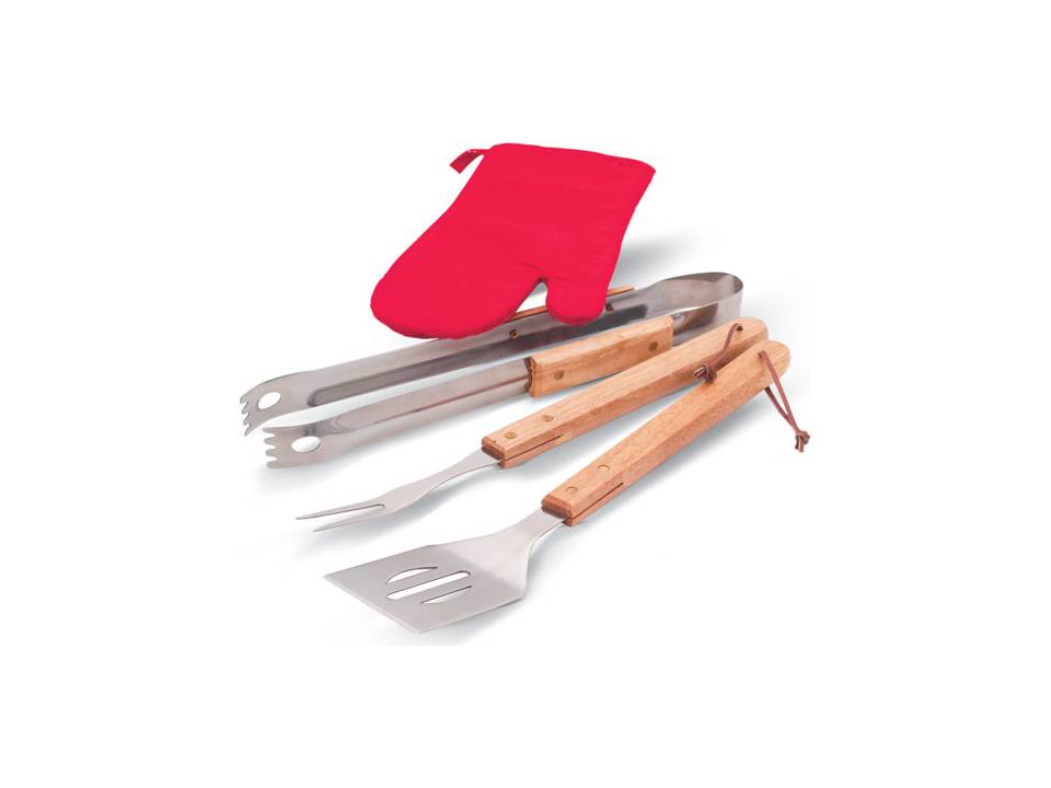 Barbecue apron with BBQ tools 1
