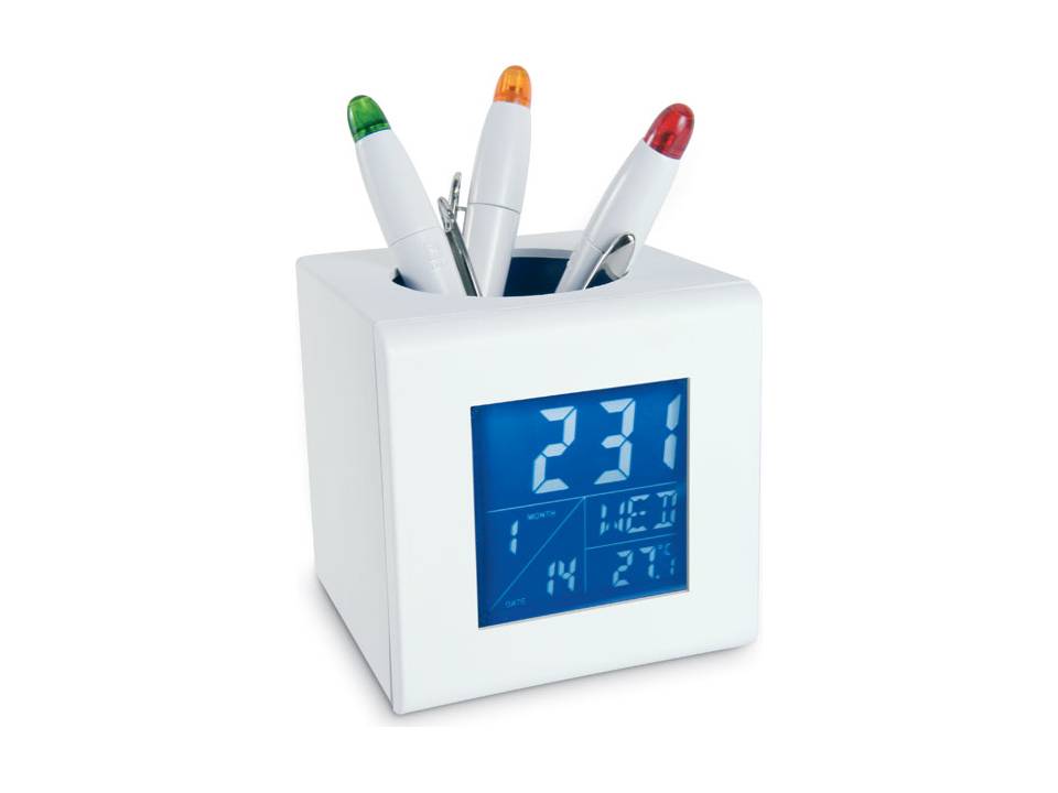 Weather station with pen holder 1