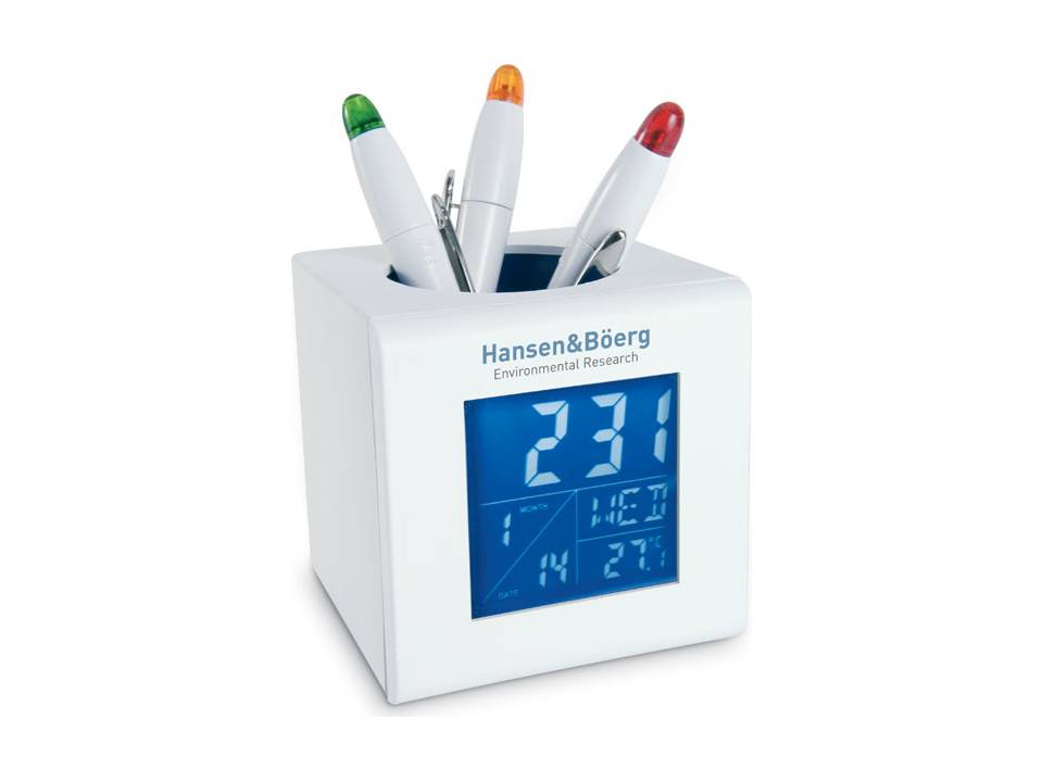 Weather station with pen holder 3