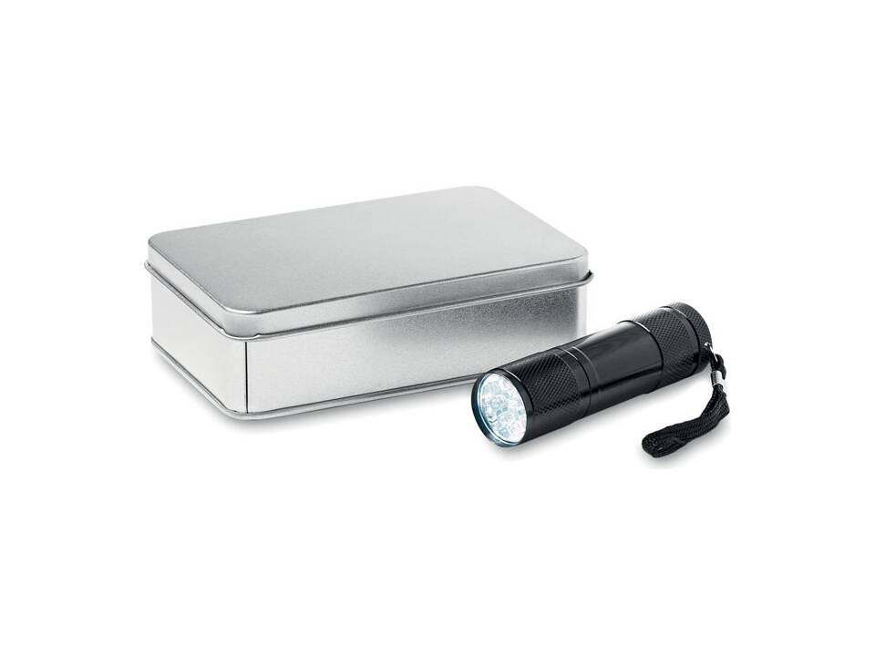 LED torch in tin box 2