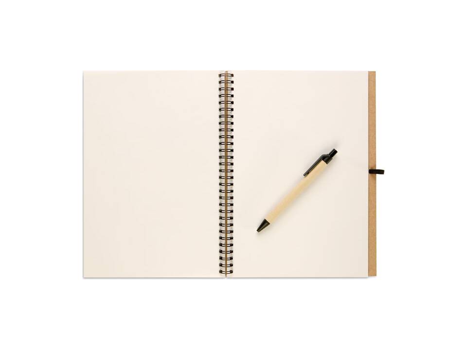 Recycled notebook and ball pen 2