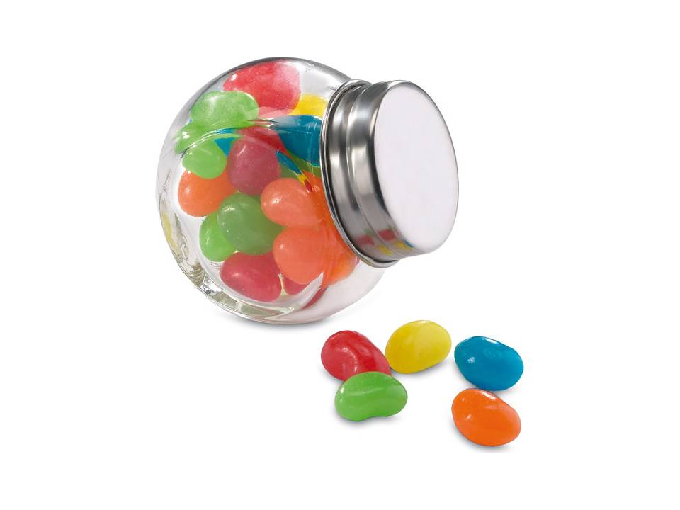 Glass jar with jelly beans 1