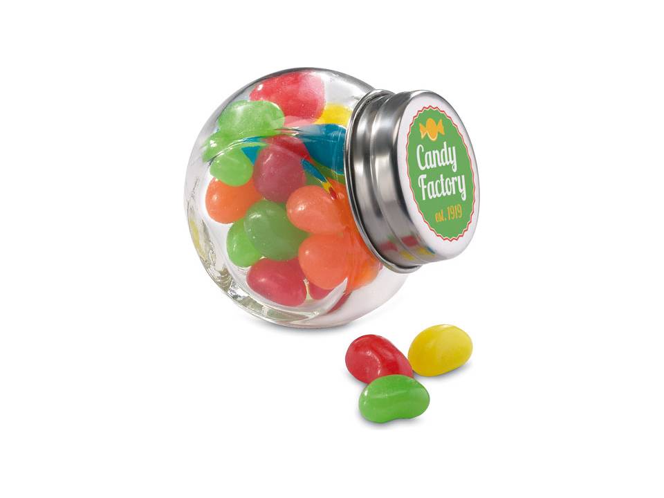 Glass jar with jelly beans 3