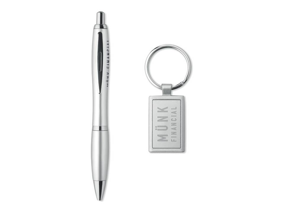Ball pen and keyring set 5
