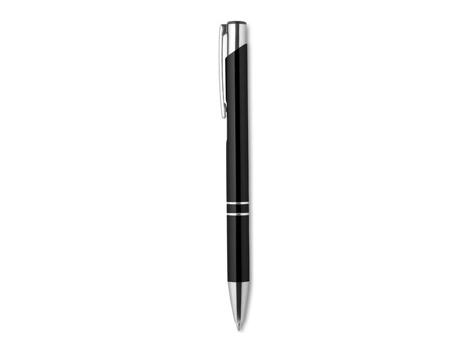 Push button pen with black ink