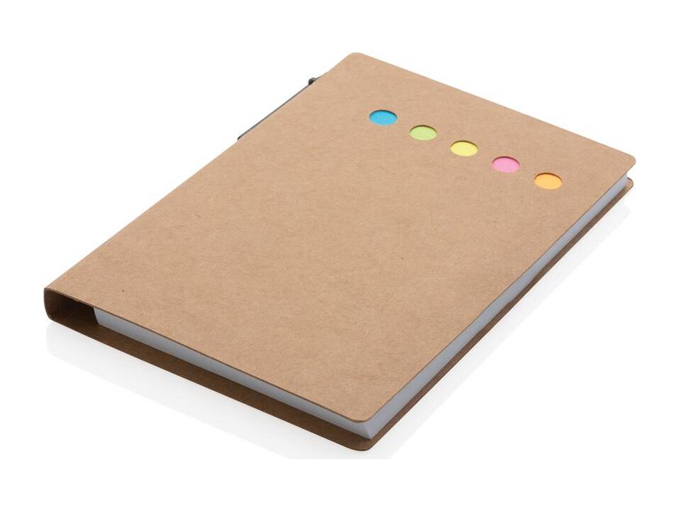 Kraft sticky notes A6 booklet with pen 4