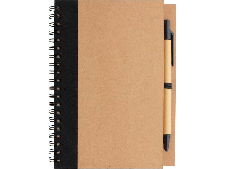 Kraft spiral notebook with pen 3