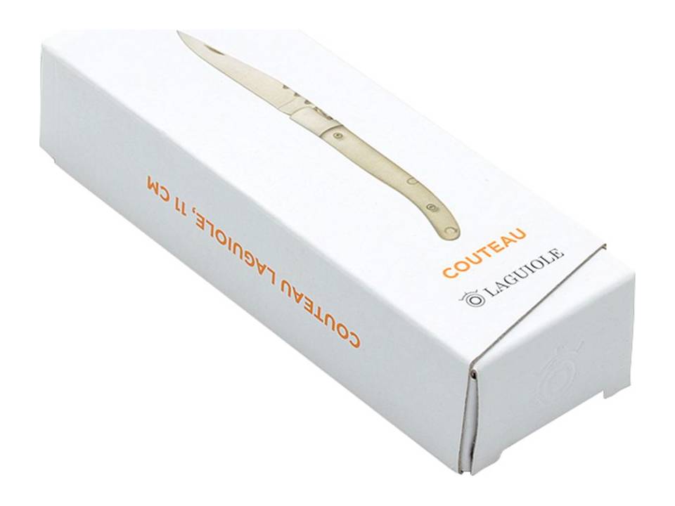 Laguiole knife - 11 cm - clear - with pouch 8