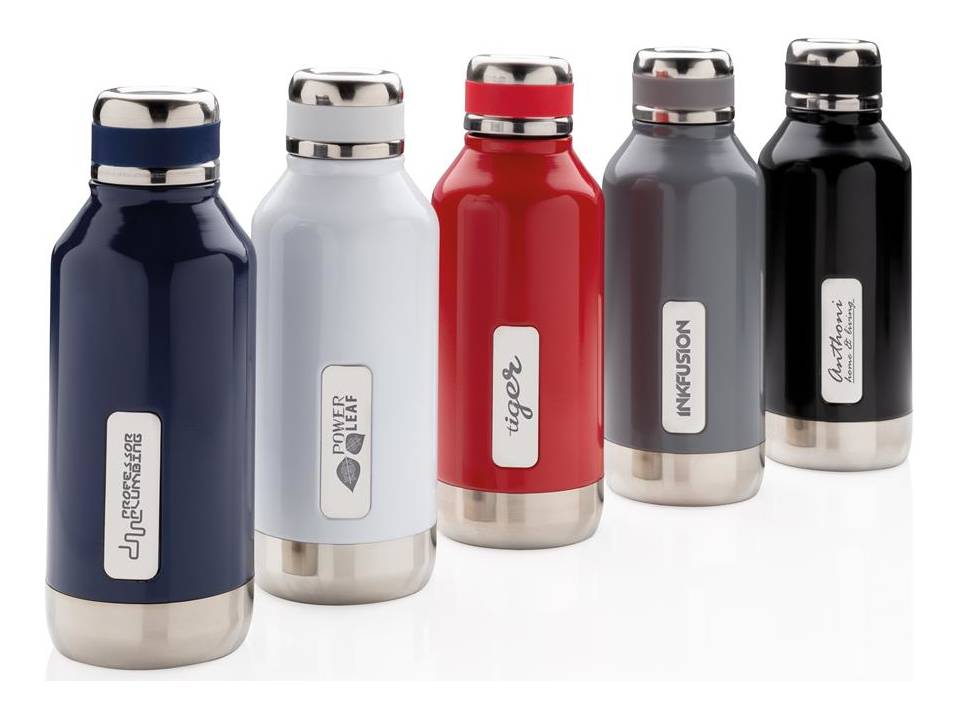 Leak proof vacuum bottle with logo plate - 500 ml 27