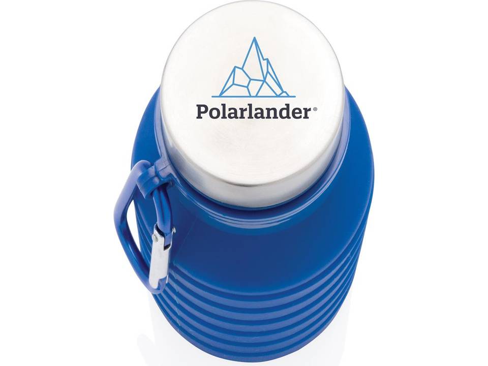 Leakproof collapsible silicone bottle with lid 8