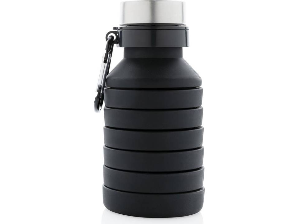 Leakproof collapsible silicone bottle with lid 9