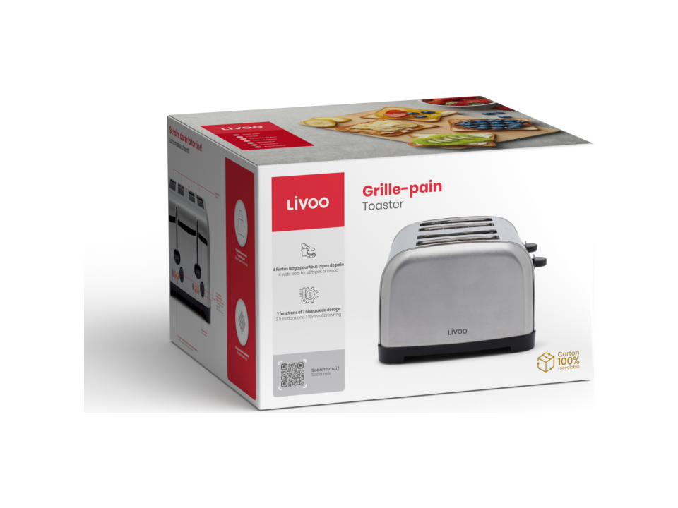 LIVOO 4-slot toaster 5
