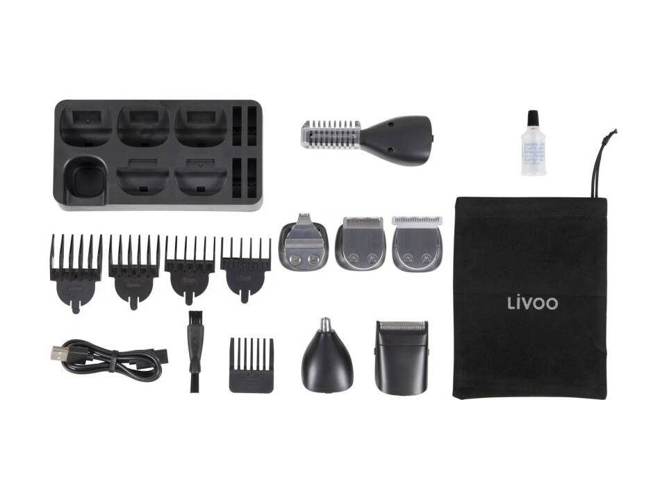 LIVOO Multifunction hair clipper and beard and body trimming set 4