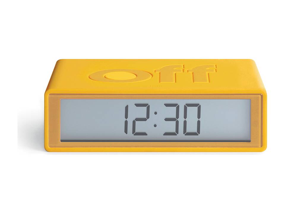 Lexon Flip travel alarm clock 12