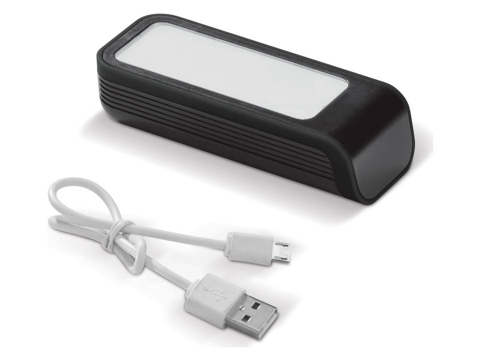 LT91273 light-up powerbank zwart