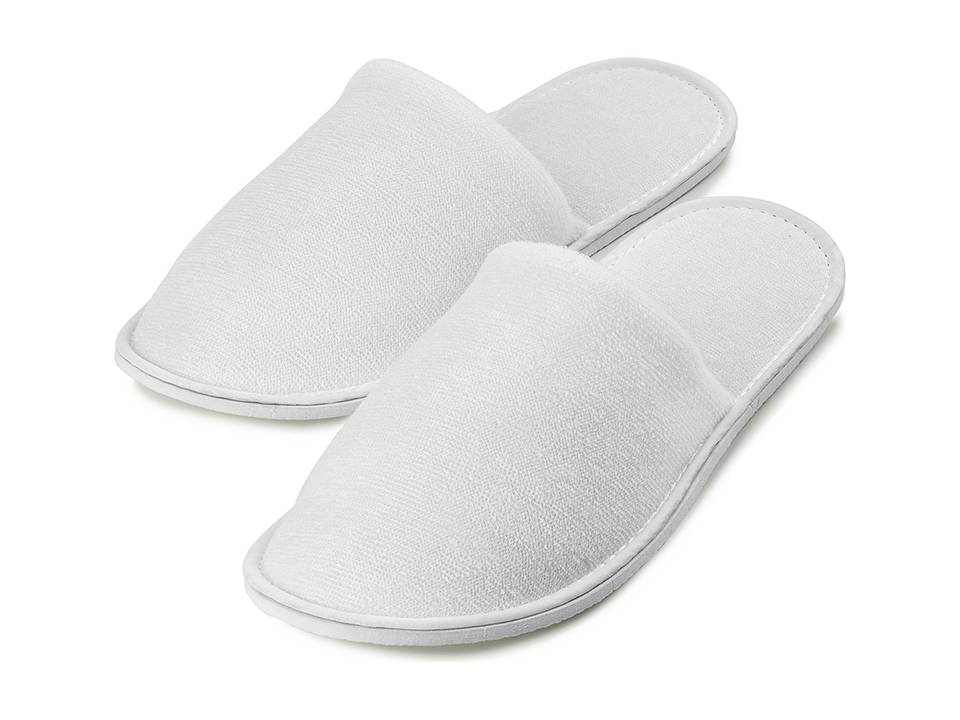 SR Luxury White Hotel Disposable Slippers, 7mm, Size: 11 Inch