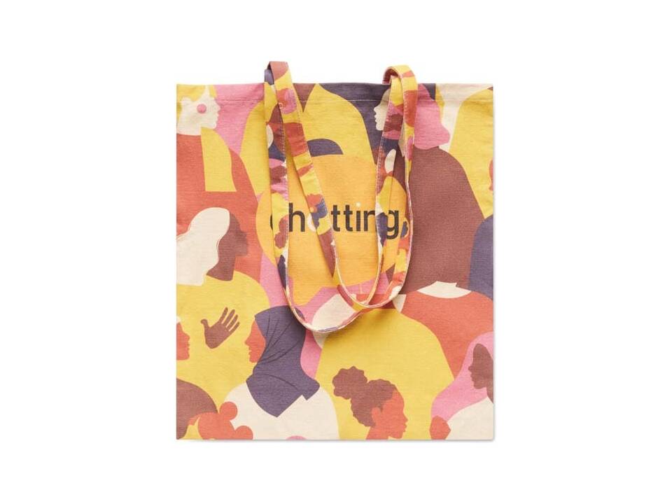 Custom-Made Cotton Tote Bag with Long Handles – Fully Personalized Design 4