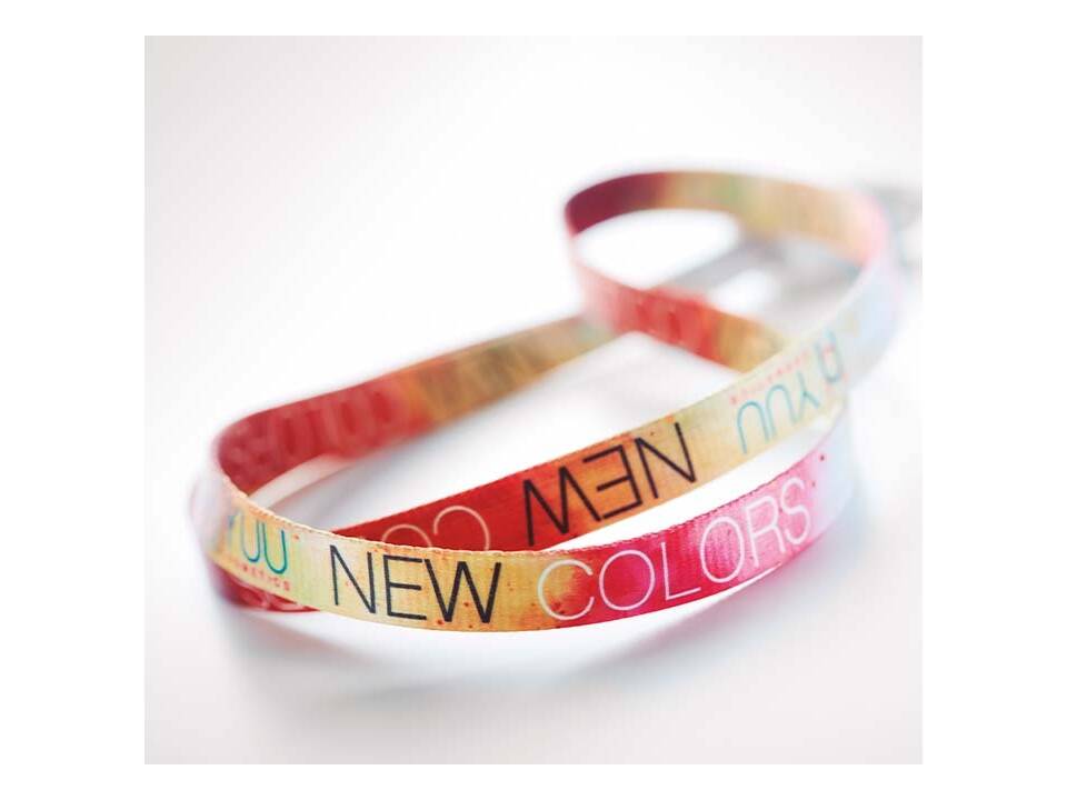 Custom-made 2-in-1 sublimation lanyard with integrated charging cable – fully personalized design 8