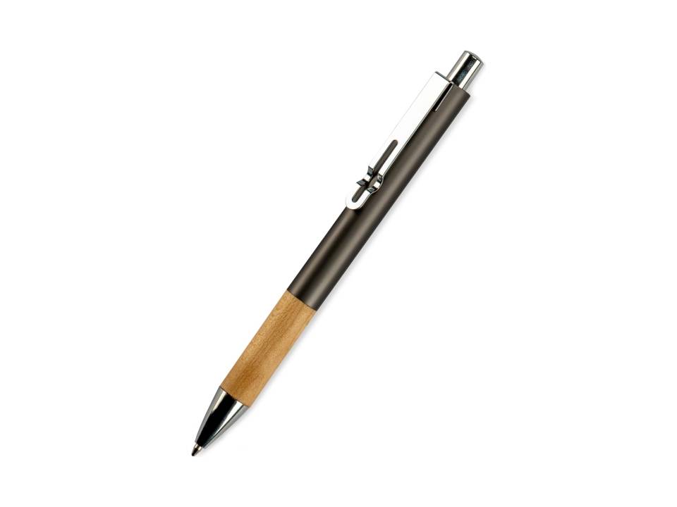 Metal Pen with Wooden Grip 2