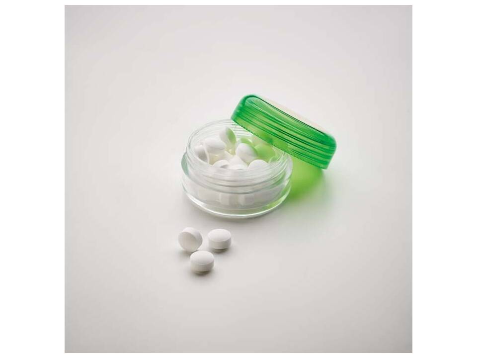 Custom-Made Round Plastic Container Filled with Mints or Candy – Fully Custom Design 5