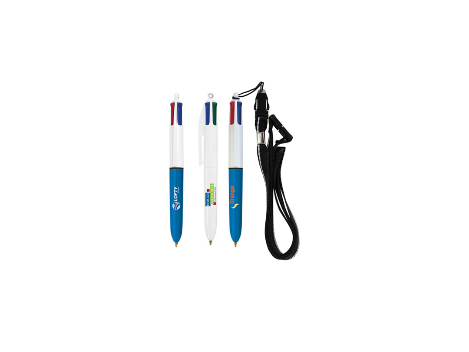 Bic 4 Colours Mini with Lanyard 1