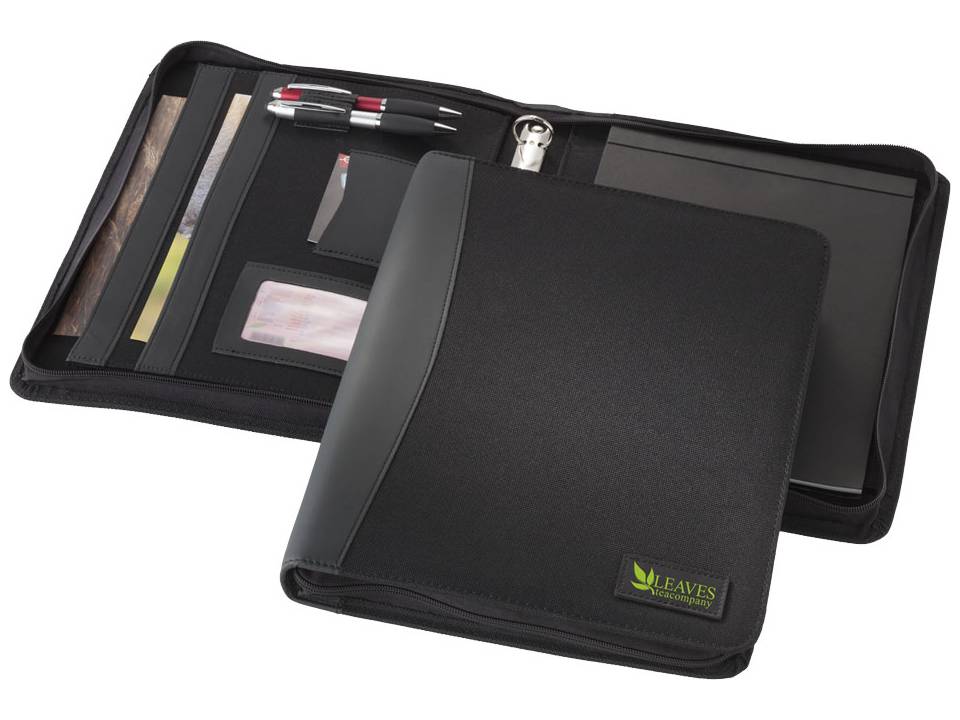 A4 Zipper Portfolio Deluxe Polyester 4
