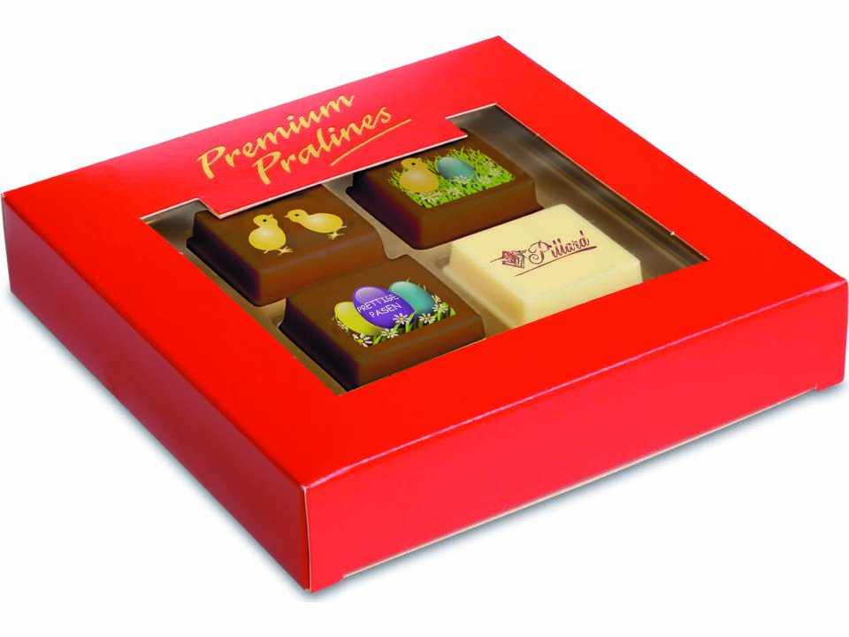 Box with 4 easter eggs 