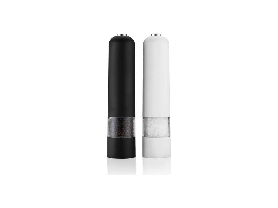 Electric pepper and salt mill set 1